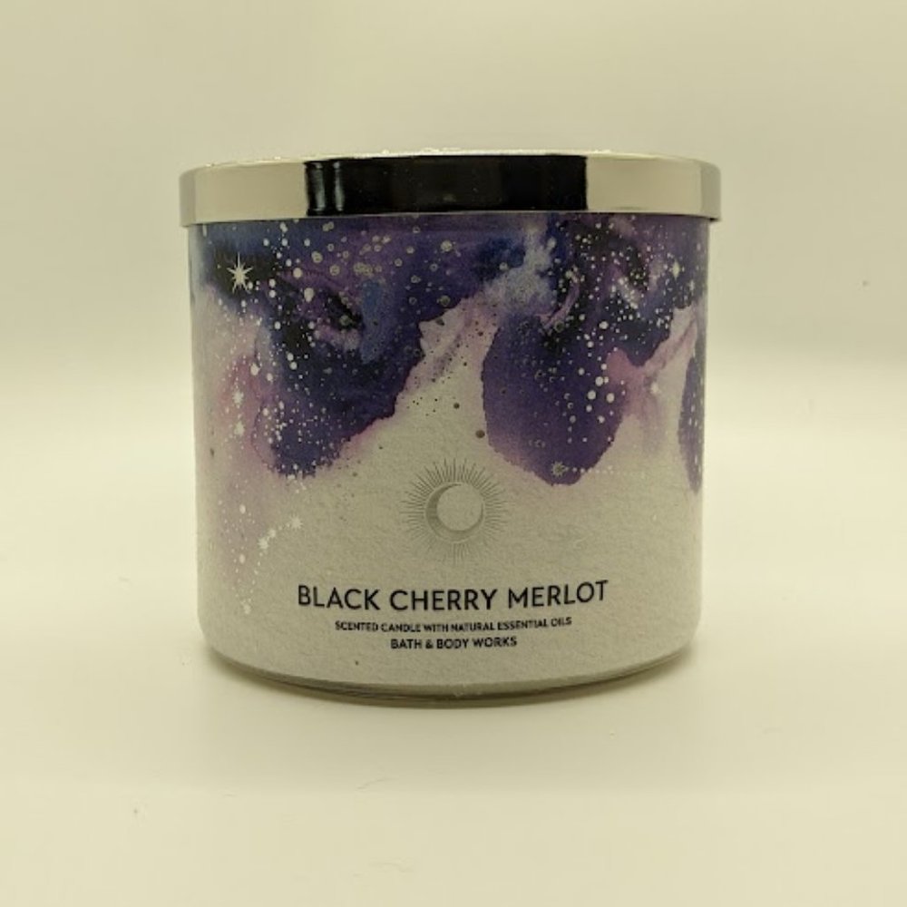 NEW - Bath & Body Works 3 Wick Candle Black Cherry Merlot
